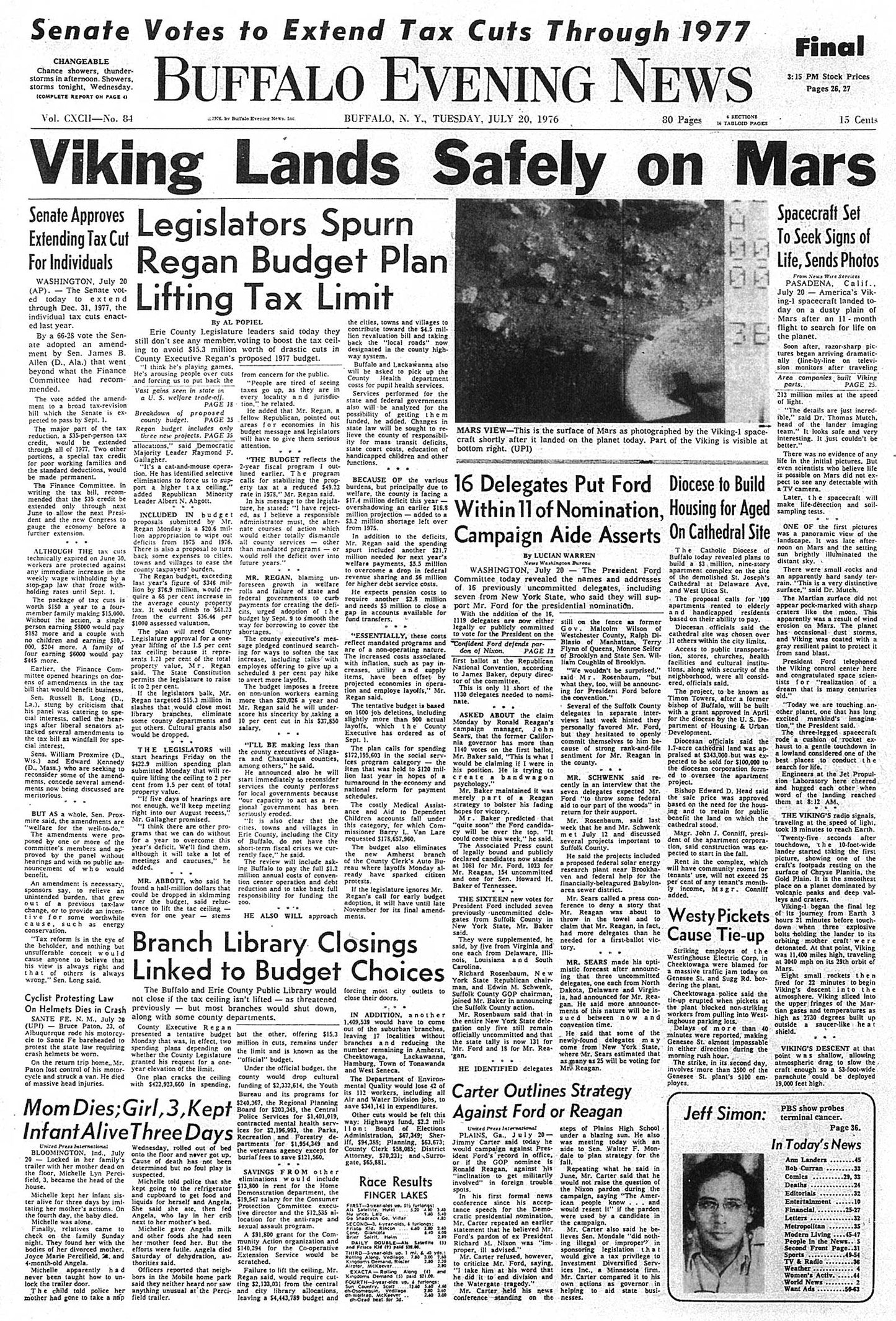 Headlines in History - Viking Lands On Mars