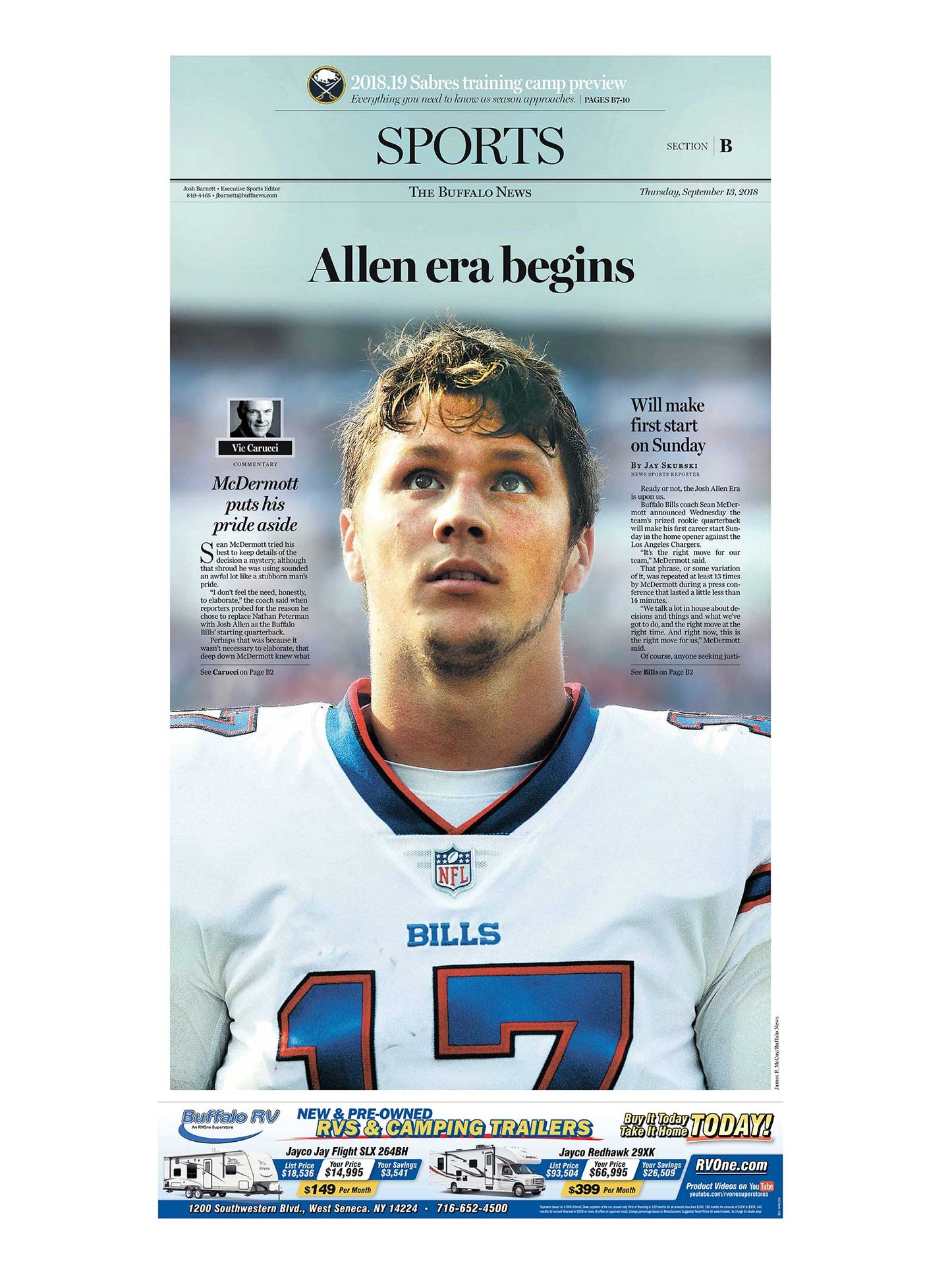 Headlines in History - Allen Era Begins