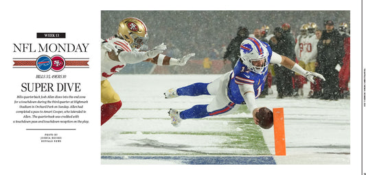 Super Dive | The Buffalo News sports page poster