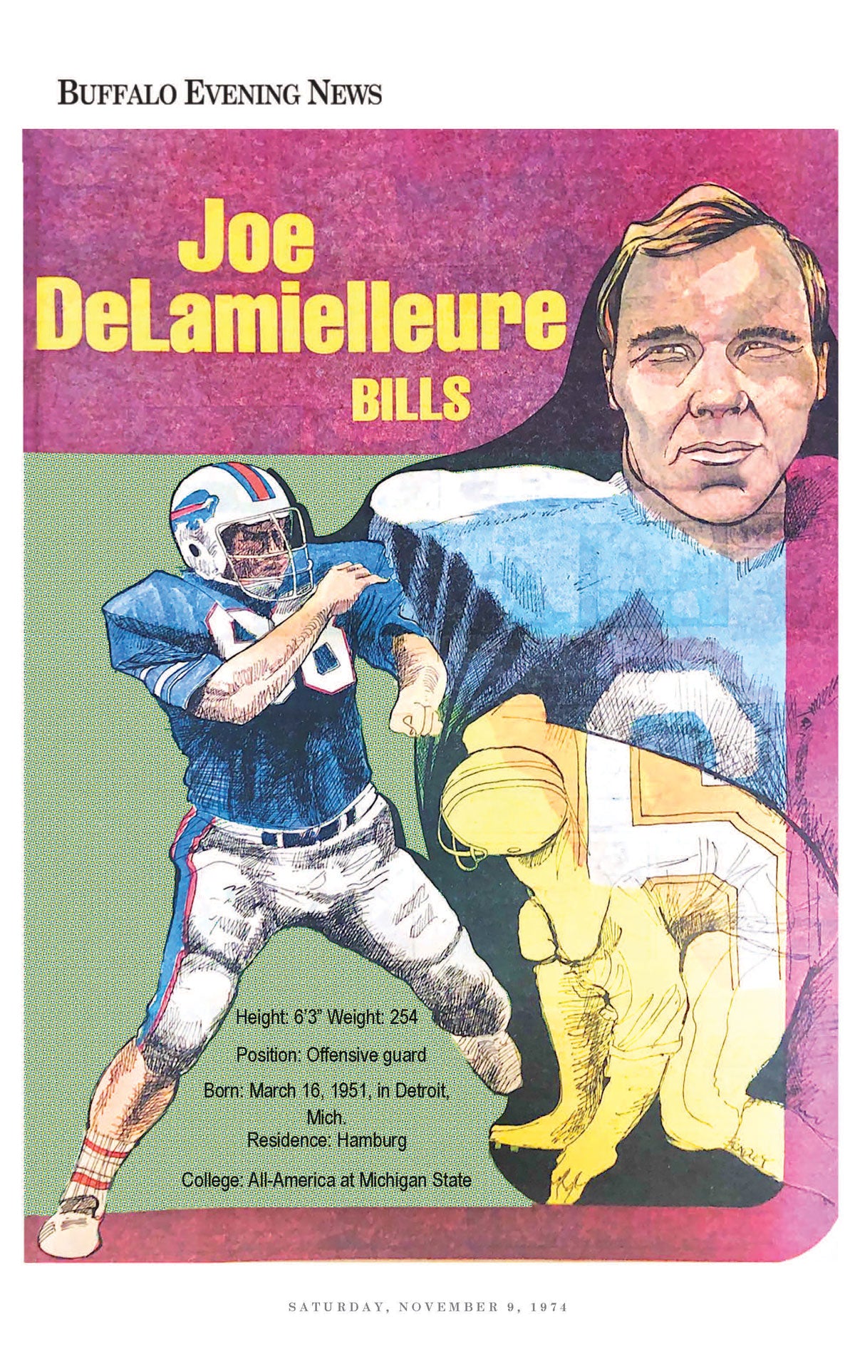 Throwback Poster Series - Joe Delamielleure