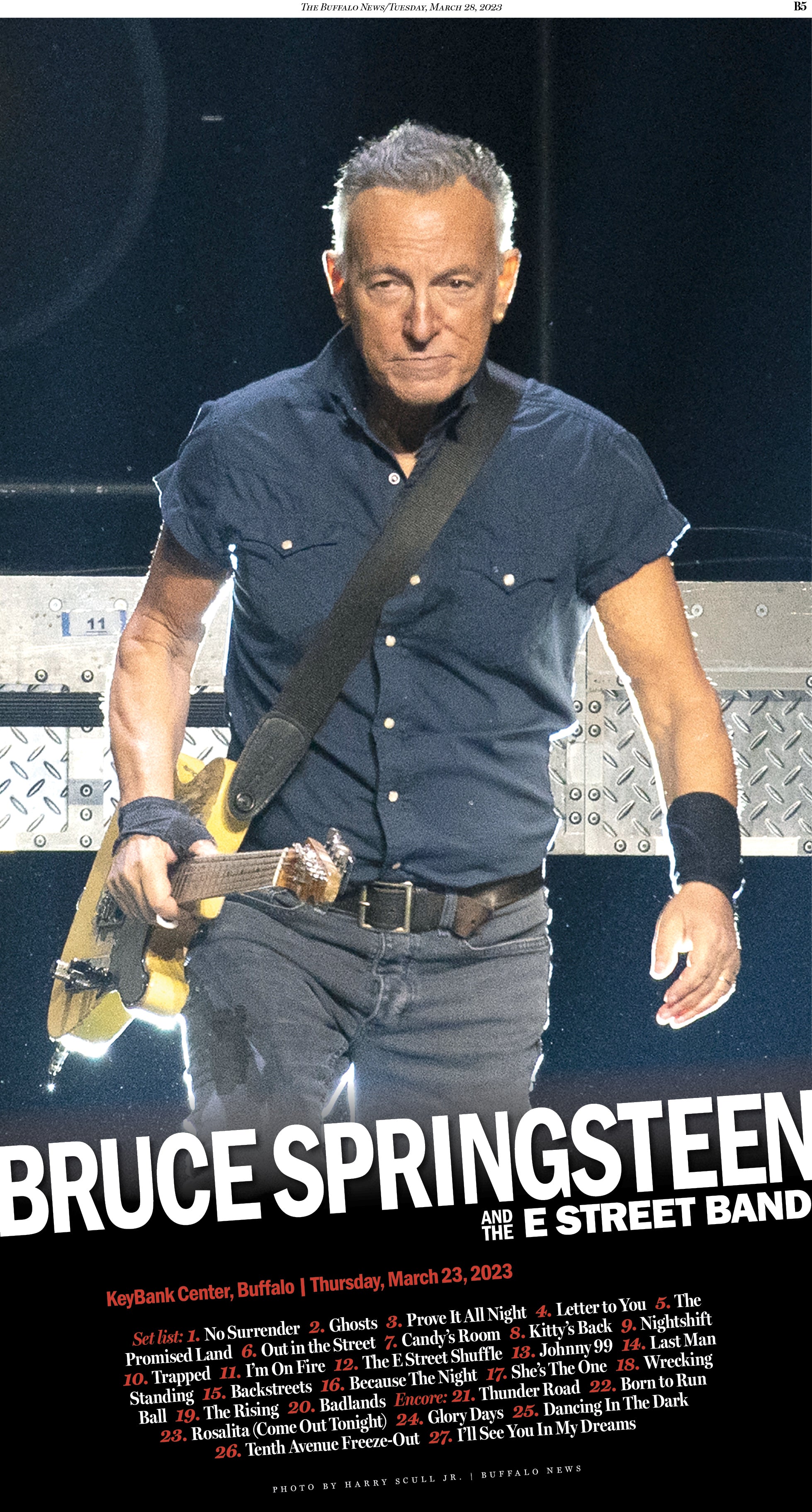 Bruce Springsteen Poster The Buffalo News Store