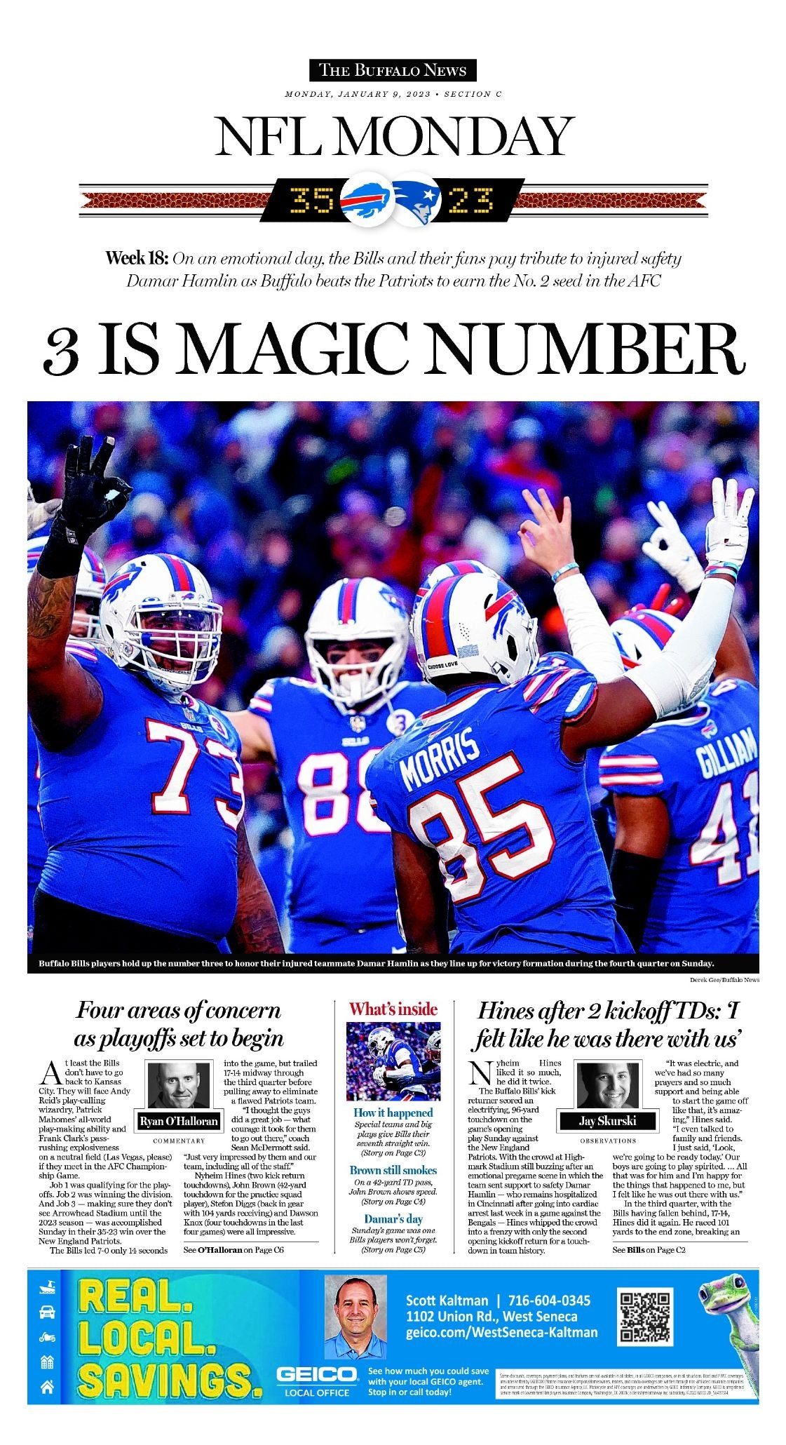 3 Is Magic Number - Buffalo News Poster – The Buffalo News Store