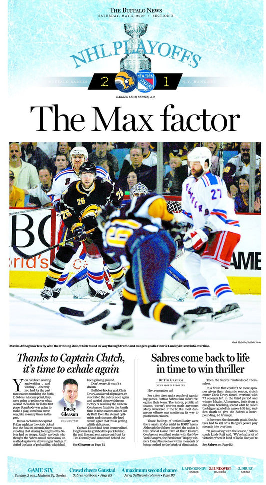 The Max Factor - May 5, 2007 Sports Page Poster