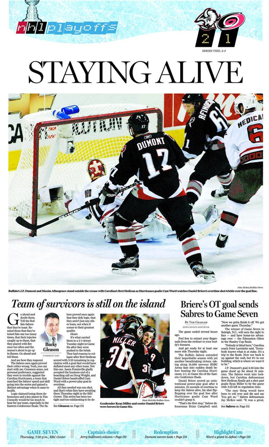 Staying Alive - May 31, 2006 Sports Page Poster