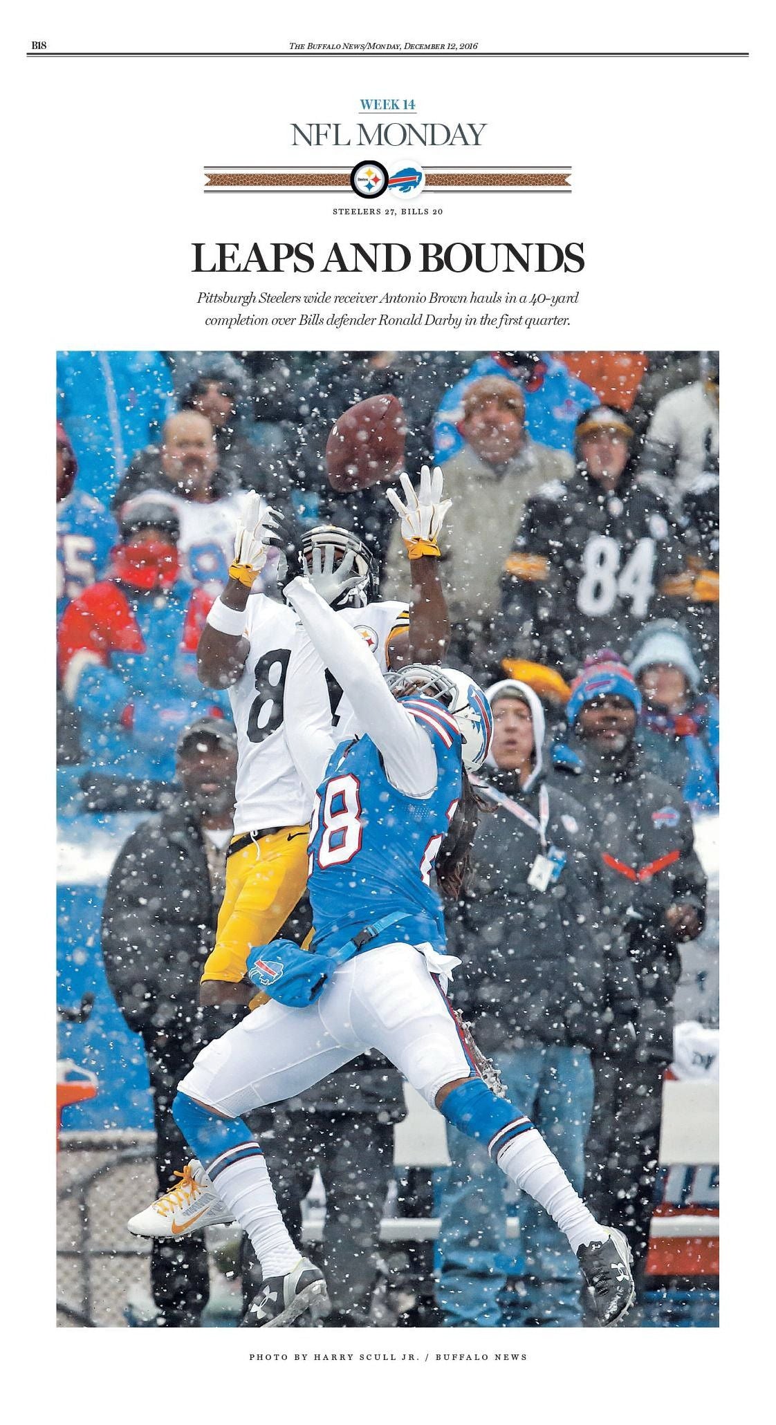 Snow Games - "Leaps and Bounds" Buffalo News Poster