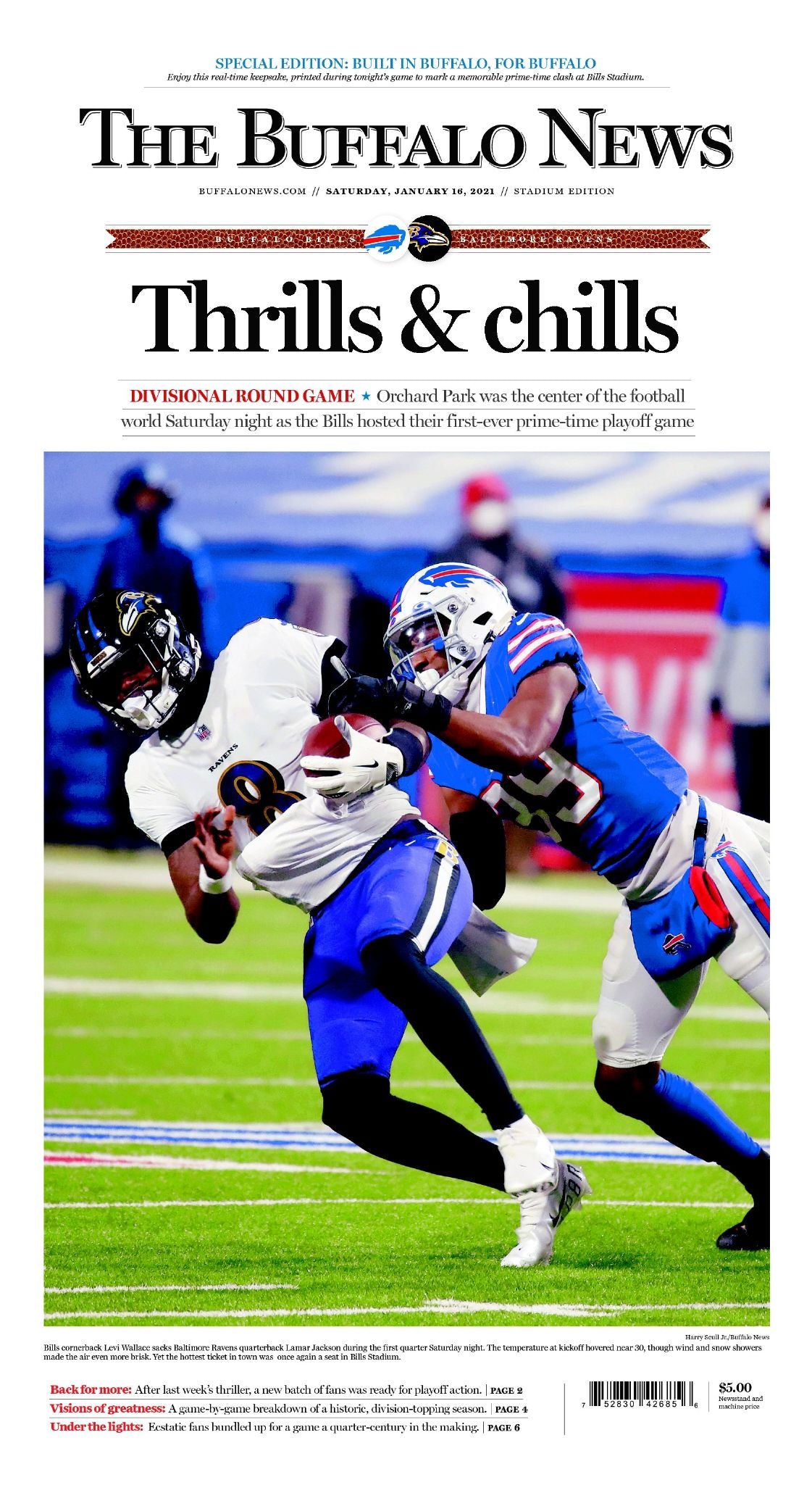 "Thrills and Chills" - Stadium Edition Front-Page poster