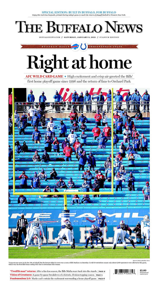 "Right at Home" - Stadium Edition Front-Page Poster