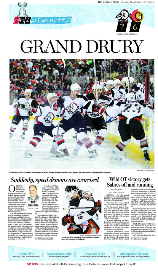 Grand Drury - May 6, 2006 Sports page poster