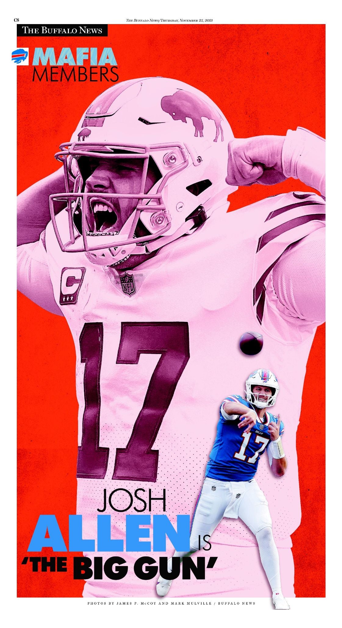 Josh Allen "The Big Gun" - Mafia Members Poster Page