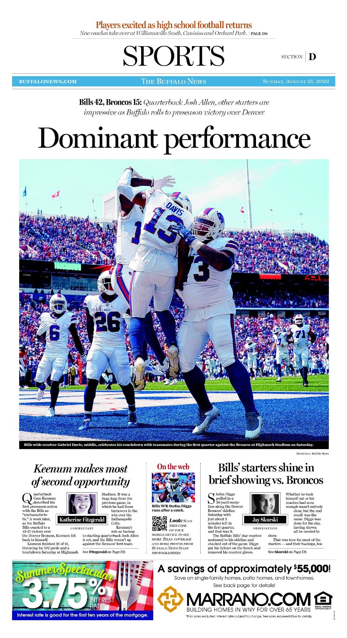 "Dominant performance" Buffalo News Poster