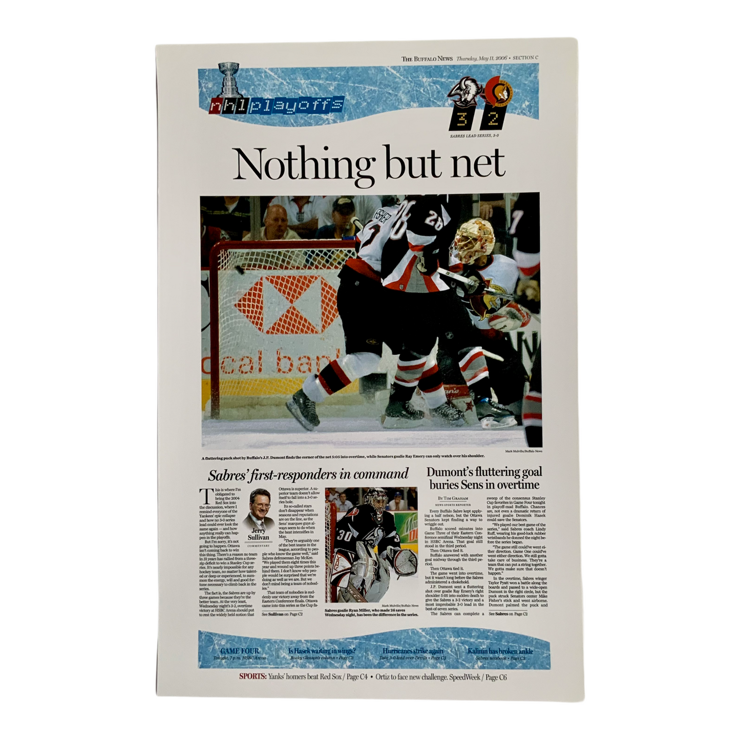 Nothing but net - May 11, 2006 Sports Page Poster