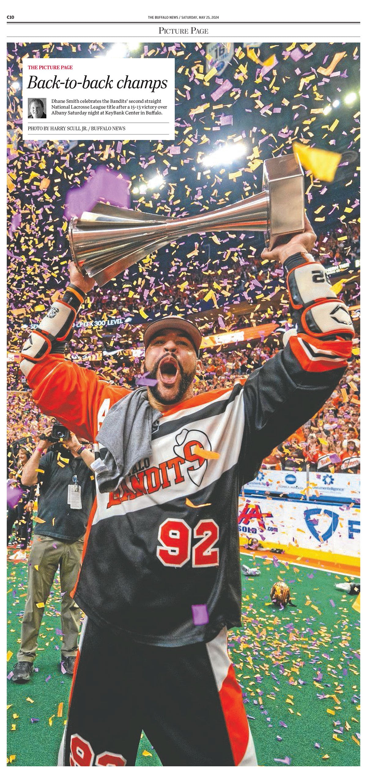 Buffalo Bandits Back to Back Champs poster