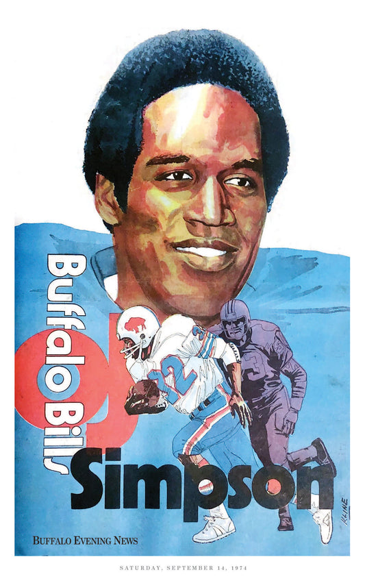 Throwback Poster Series - OJ Simpson 1974