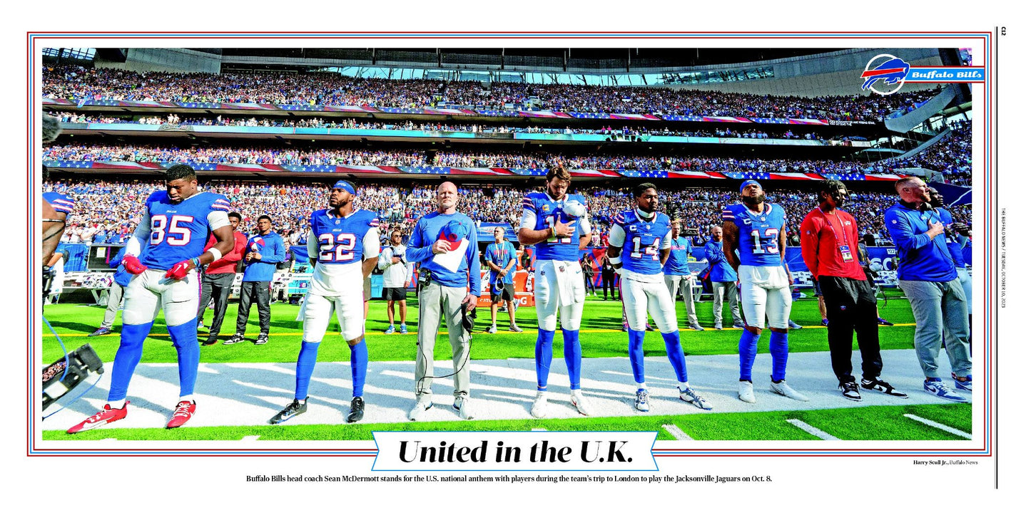 United in the U.K. | Buffalo News Sports Page Poster