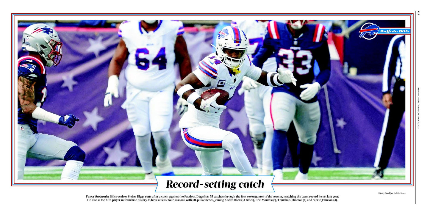 Record-setting catch | Buffalo News Sports Page Poster