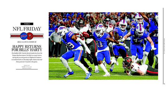 Happy Returns for Bills Harty | Buffalo News Sports Page Poster