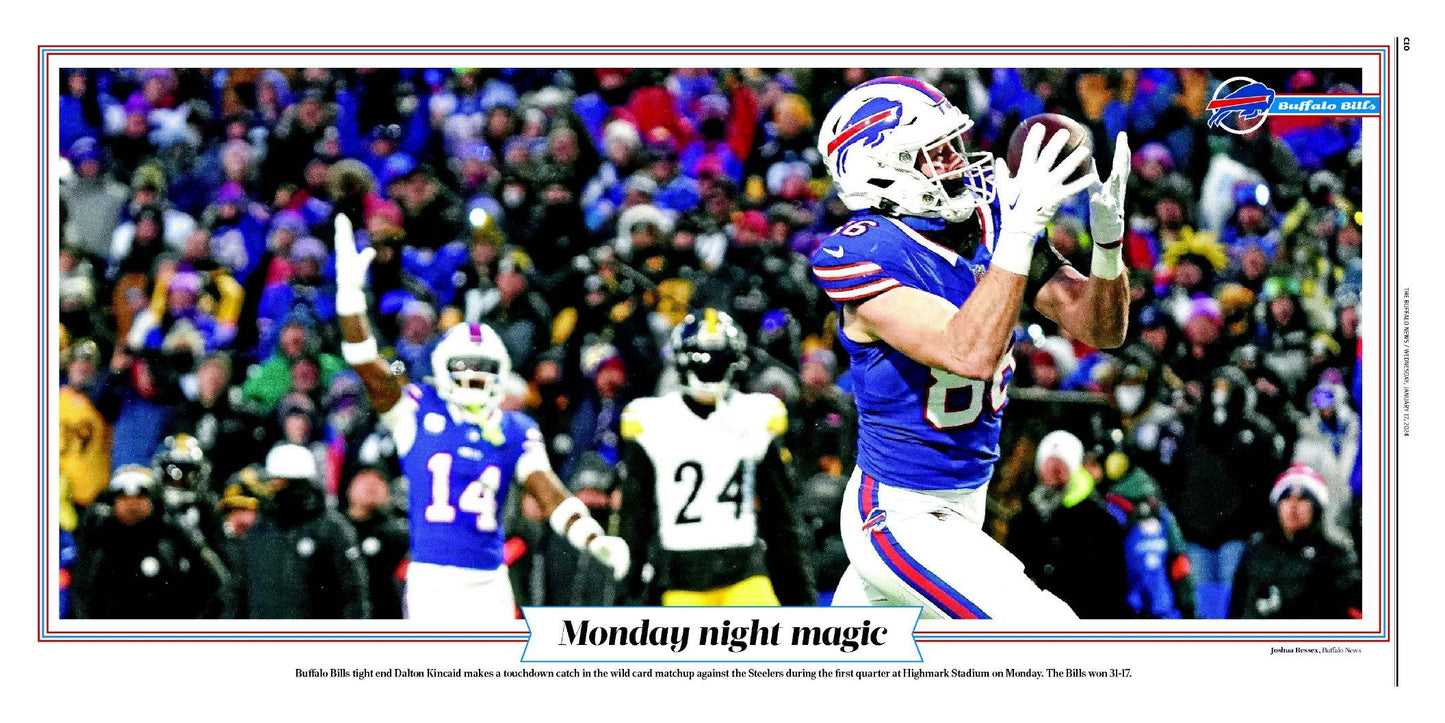 Monday Night Magic | The Buffalo News sports page poster