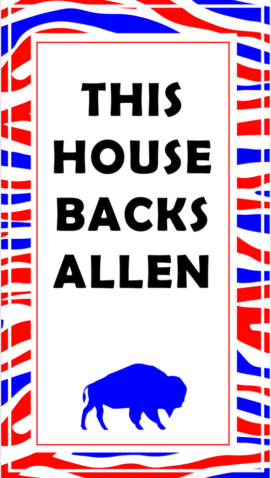 This House Backs Allen poster