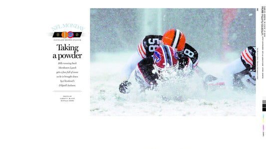 Snow Games - "Taking a powder" Buffalo News Poster