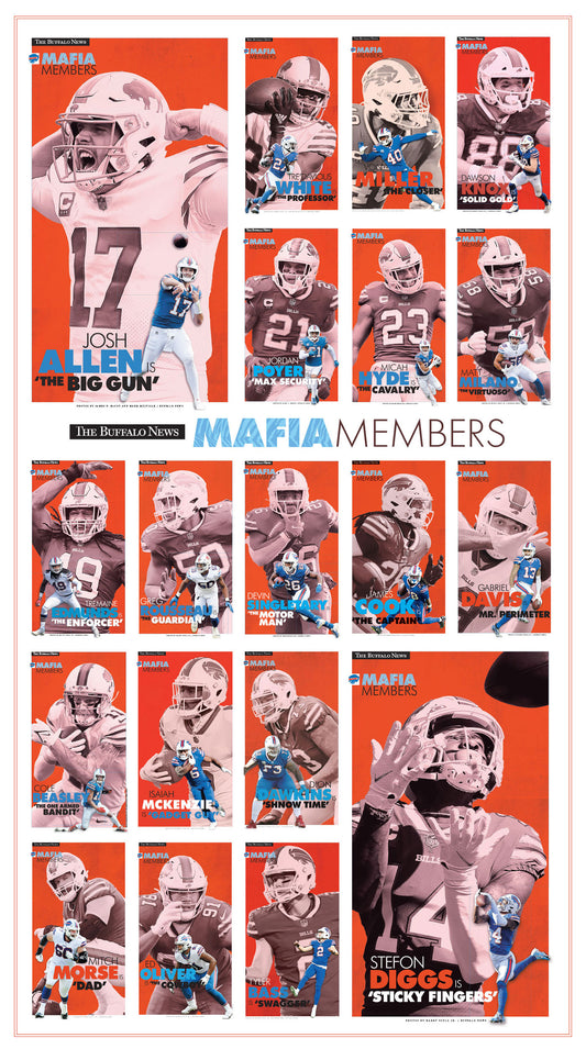 Mafia Members Collage Poster - Buffalo News Poster