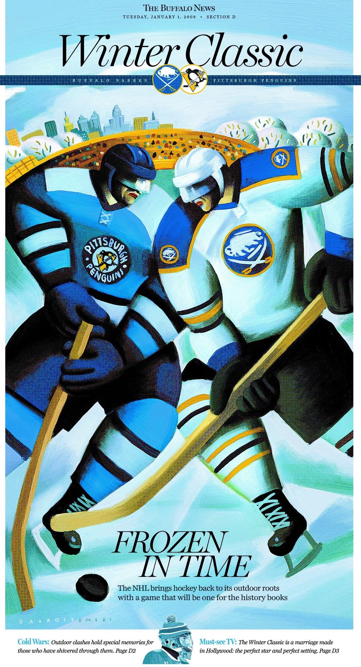 Winter Classic - January 1, 2008 Front-page poster