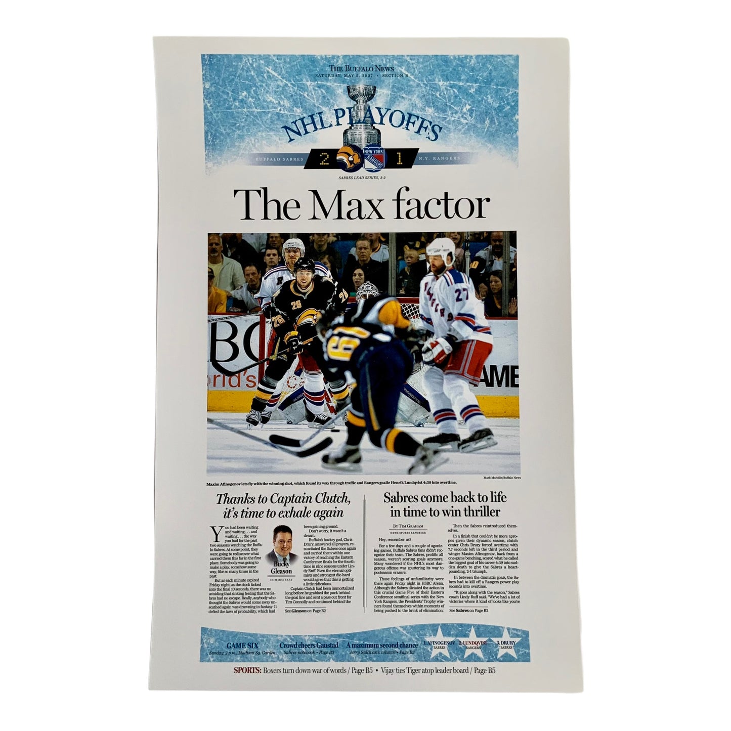 The Max Factor - May 5, 2007 Sports Page Poster