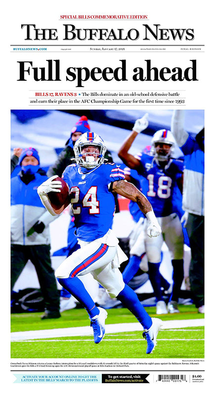 Full speed ahead - Commemorative Playoff Front-Page Poster