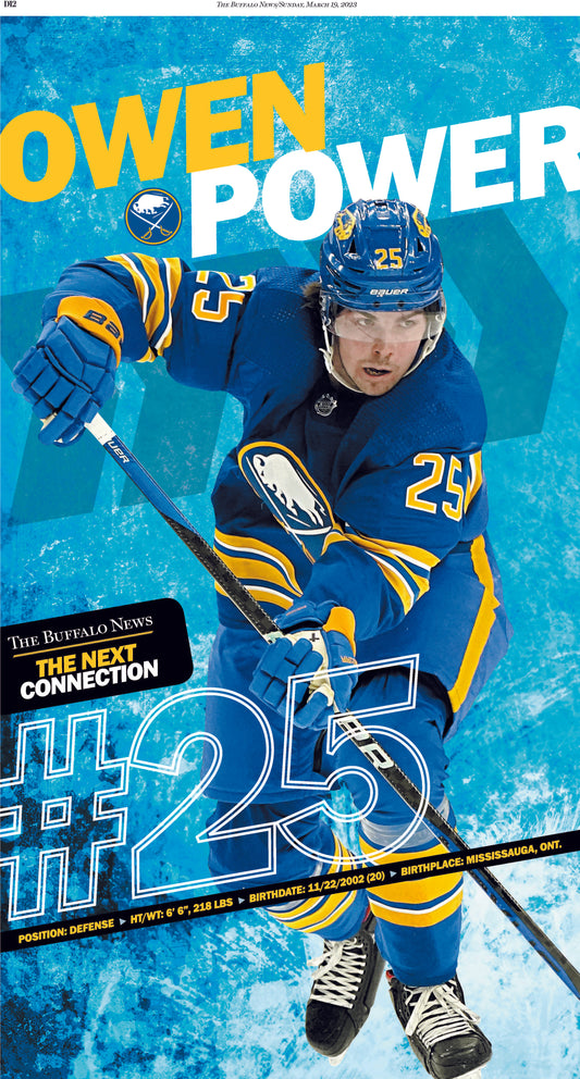 Sabres The Next Connection Poster Series- OWEN POWER